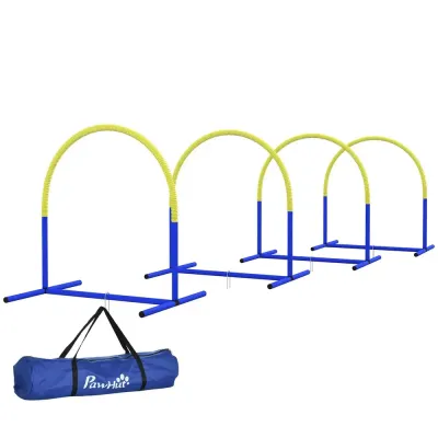 Agility Träningsset Hundsport Gul av PE 88 x 64 x 95 cm