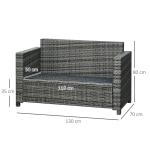 Dynlåda i Metall, Rymlig Förvaringsbox för Trädgårdsdynor, Väderbeständig och Låsbar Kista för Uteplatsen, Grå, 130 x 70 x 80 cm