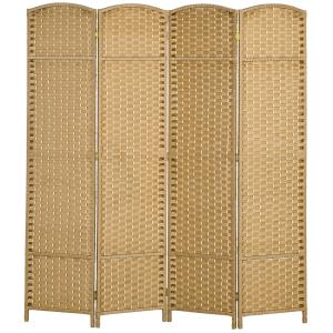 4-panels Rumsavdelare, Vikbar, för Vardagsrum, Sovrum och Hemmakontor, Natur