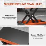 Motorcykeljack 500 kg Lastkapacitet, Höjdjusterbar 135-390 mm i Stål, Orange
