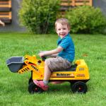 Gåbil med Sandleksaker, Rolig Leksaksbil för Små Barn, Inkluderar Förvaring och Lekset, Gul/Svart, 2-3 år