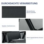 Justerbar Solsäng i Textilene, Bekväm Solstol med 9 Lägen, Ergonomisk Design för Avkoppling i Trädgården, Svart, 70 x 65 x 111 cm