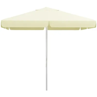 Parasoll Balkongparasoll Beige av Aluminium 2,5 x 2,5 m