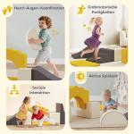 Klätterklossar 7-delat Set för Baby och Småbarn i Mjukt Material för Inomhuslek Hållbar och Säker Flerfärgad Tyg och Skumgummi