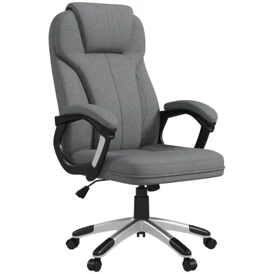 Kontorsstol Datorstol Grå av Linnelook 66 x 75 x 110-120 cm