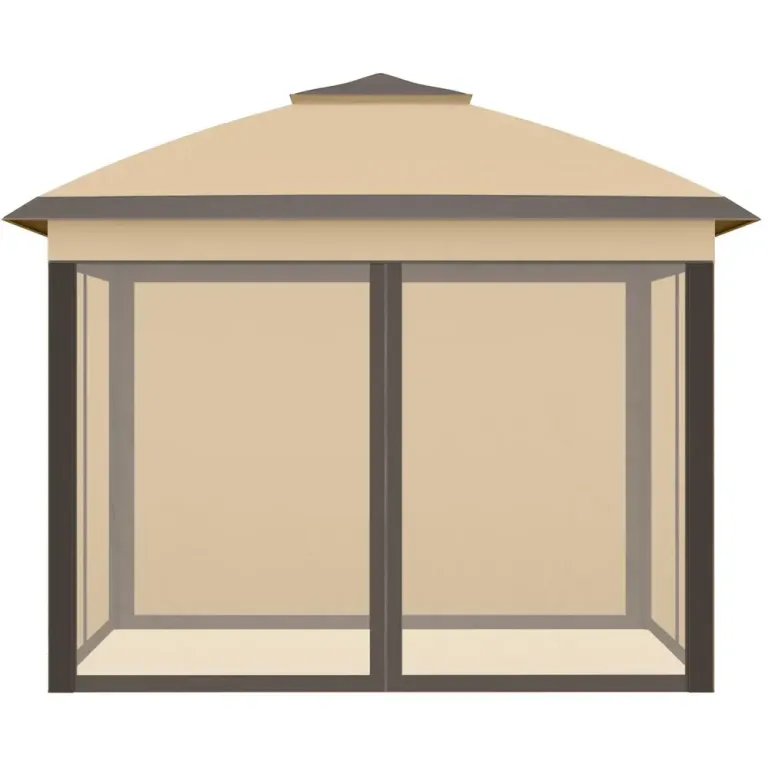 Trädgårdspaviljong Pop-up Partytält Beige 3,3 x 3,3 m