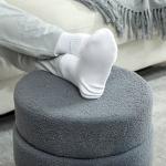 Rund Pall i Teddyfleece upp till 120 kg, Mörkgrå, Ø40x45 cm