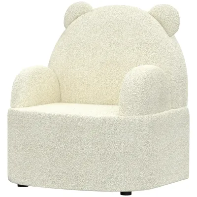 Barnfåtölj i Björnform 52 x 48 x 59 cm, Beige