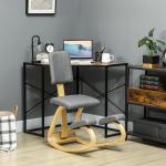 Ergonomisk Knästol, Hälsostol för Hem och Kontor, Meditationsgrå