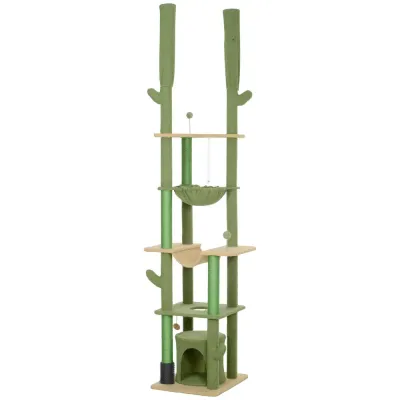Klösträd Grön av Sisal och Plysch 225-255 cm