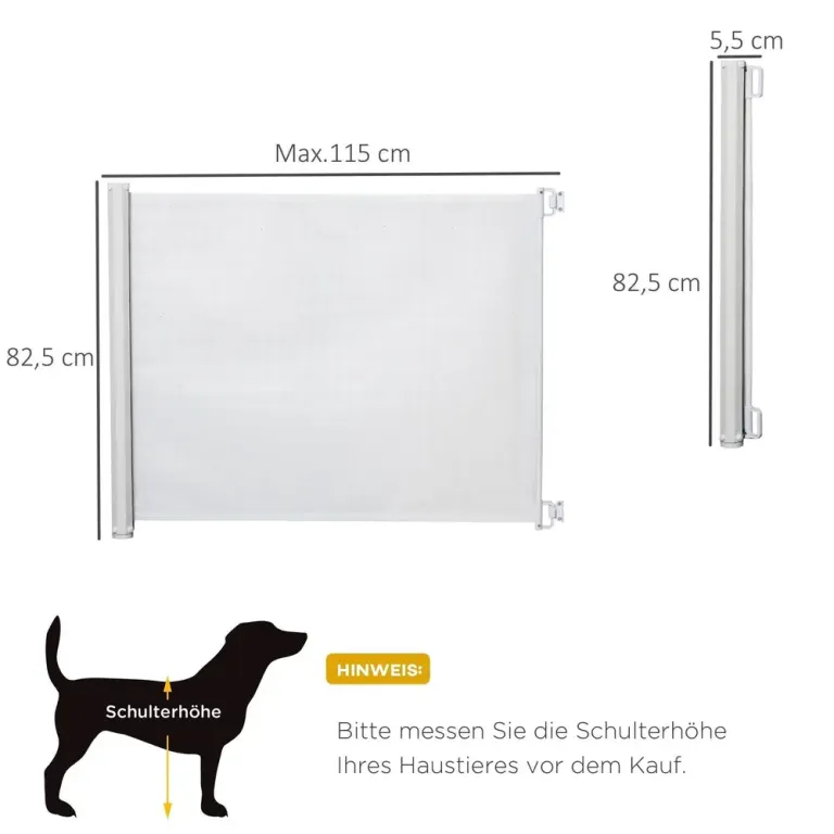 Utdragbar Säkerhetsgrind i PVC Flexibel 115 x 82,5 cm
