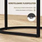Soffbord Sidobord Set om 2 Fyrkantiga Brun Svart av Stål och Trälook för Vardagsrum Stapelbara Bord 20 kg