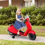 Elmotorcykel för Barn med MP3 Musikbelysning för 3-6 År PP Röd 108 X 49 X 75 Cm