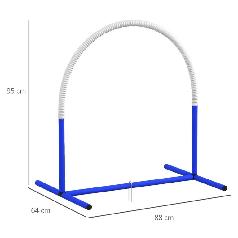Agility Träningsset Hundsport Vit av PE 88 x 64 x 95 cm
