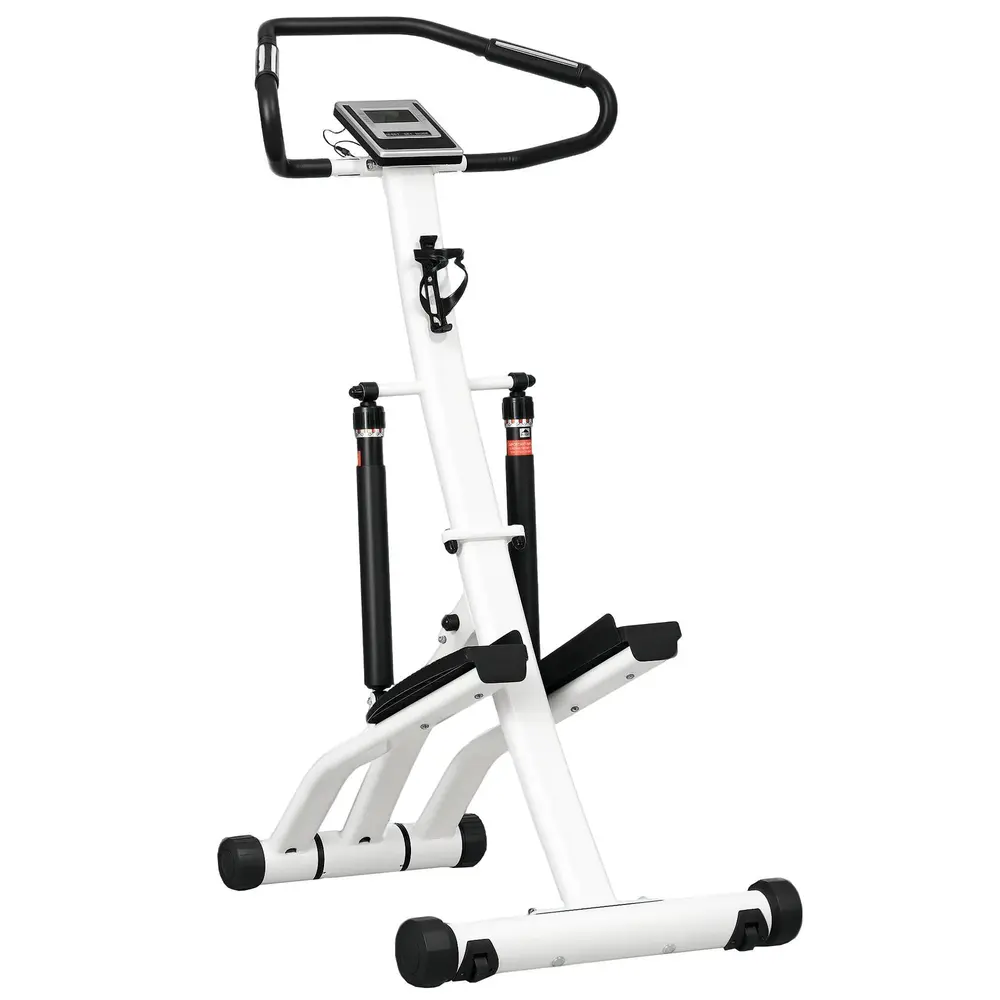 Stepper Ergonomisk Vit Svart Stål 80 x 61 x 134 Cm