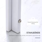 Matsalsbord Prisvärd Vit Trä för Kök och Matsal med Modern Design och Stor Lastyta för Hemmet och Familj 120 x 60 x 75 cm