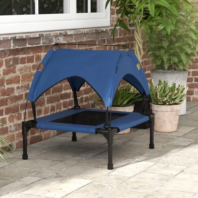 Förhöjd Hundsäng med Kapell 76 x 61 x 69,5 cm