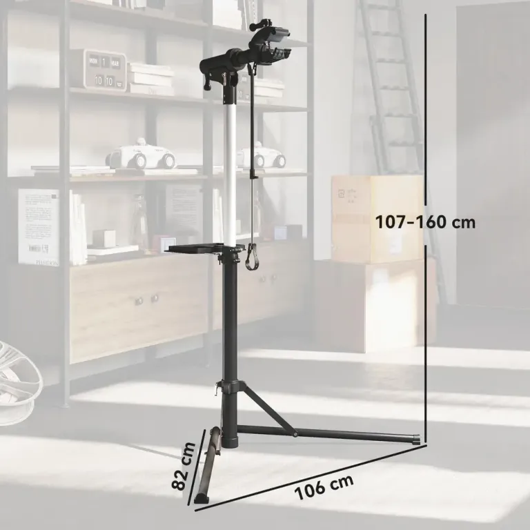 Cykelreparationsställ Justerbart Max 40 kg, Svart