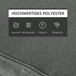 Solstolskudde Trädgårdsstol med Avtagbart Kuddfodral Polyester och Bomullsfiber Grå 198 X 53 X 5 Cm