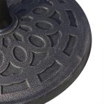 Rund Parasollfot Harts med Bronsfinish för Trädgård Passar Stångdiameter 38-48 Mm Brons 48,5 X 34 Cm 14 Kg