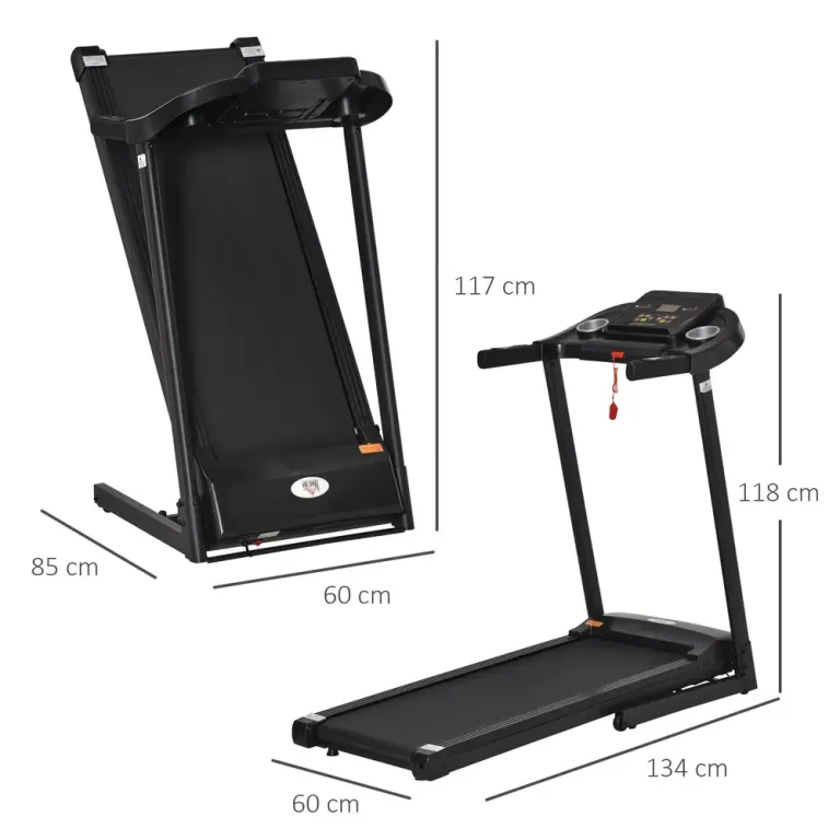 Hopfällbart Löpband Elektriskt 500 w 134 x 60 x 118 cm