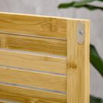 Badrumsskåp Stående Hylla Bambu Öppen Hylla för Badrum och Förvaring Naturlig 50 X 25,5 X 92 Cm