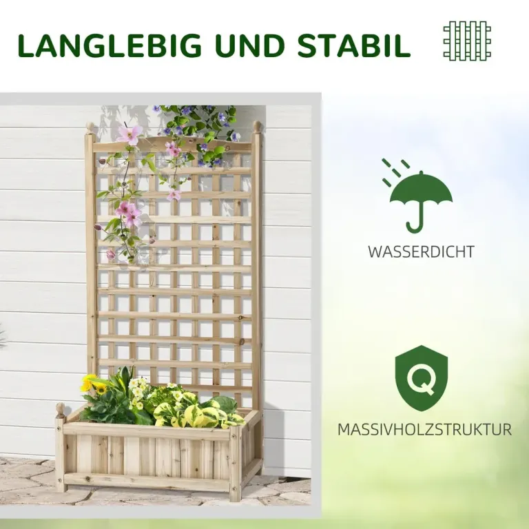 Odlingskrage Odlingslåda med Spaljé Upphöjd