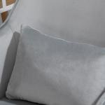 Snurrbar Massagestol för Kontor, Ergonomisk Skrivbordsstol med Ländkudde, Bekväm Arbetsstol med Massagefunktion, Grå
