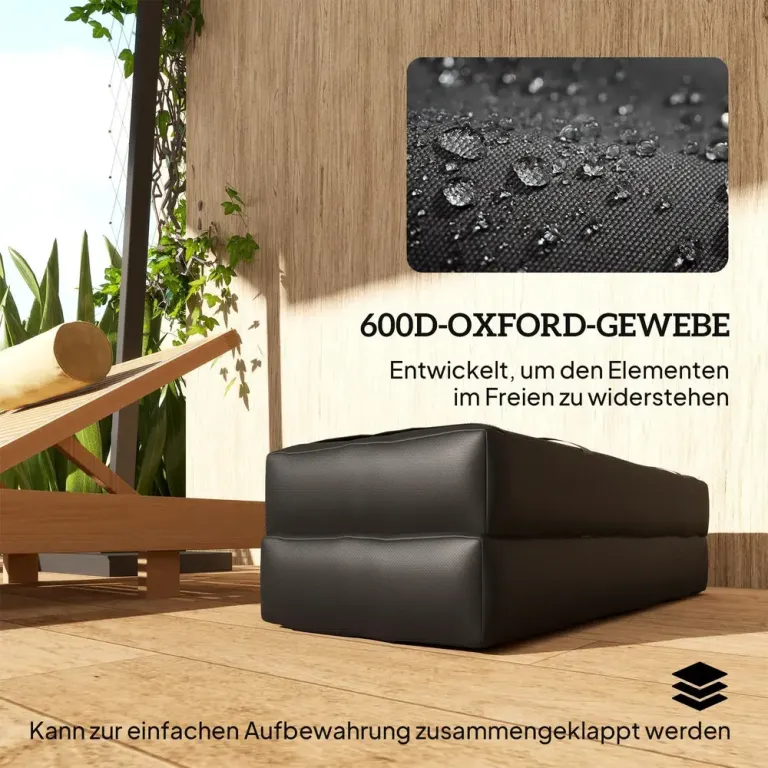 Sandsäckar Parasollvikter Set 2 Svart 600D Oxford