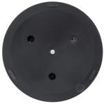 Rund Parasollfot i Cement, Stabilt Paraplystativ för Trädgårdsparasoll, Passar Stångdiameter 35-48 mm, Svart, 49 cm, 14 kg