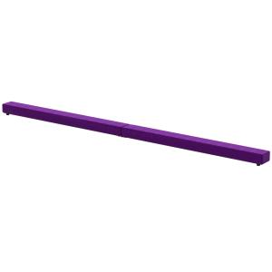 Balansbom Prisvärd Lila Trä för Gymnastik och Hemmaträning med Halkfritt Överdrag i Mocka för Träning 210 x 10 x 6,5 cm