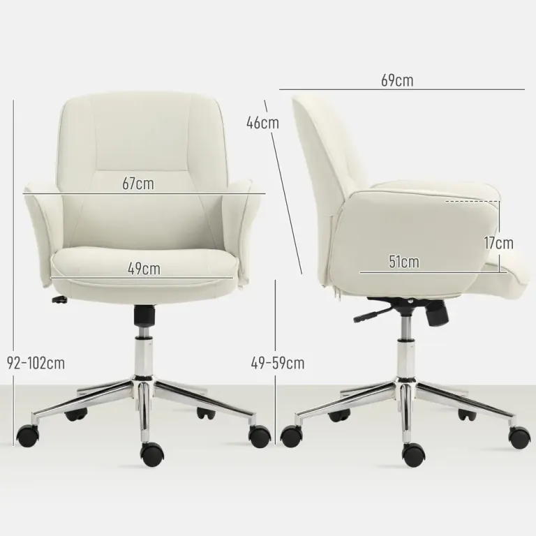 Kontorsstol 67 x 69 x 92-102 cm