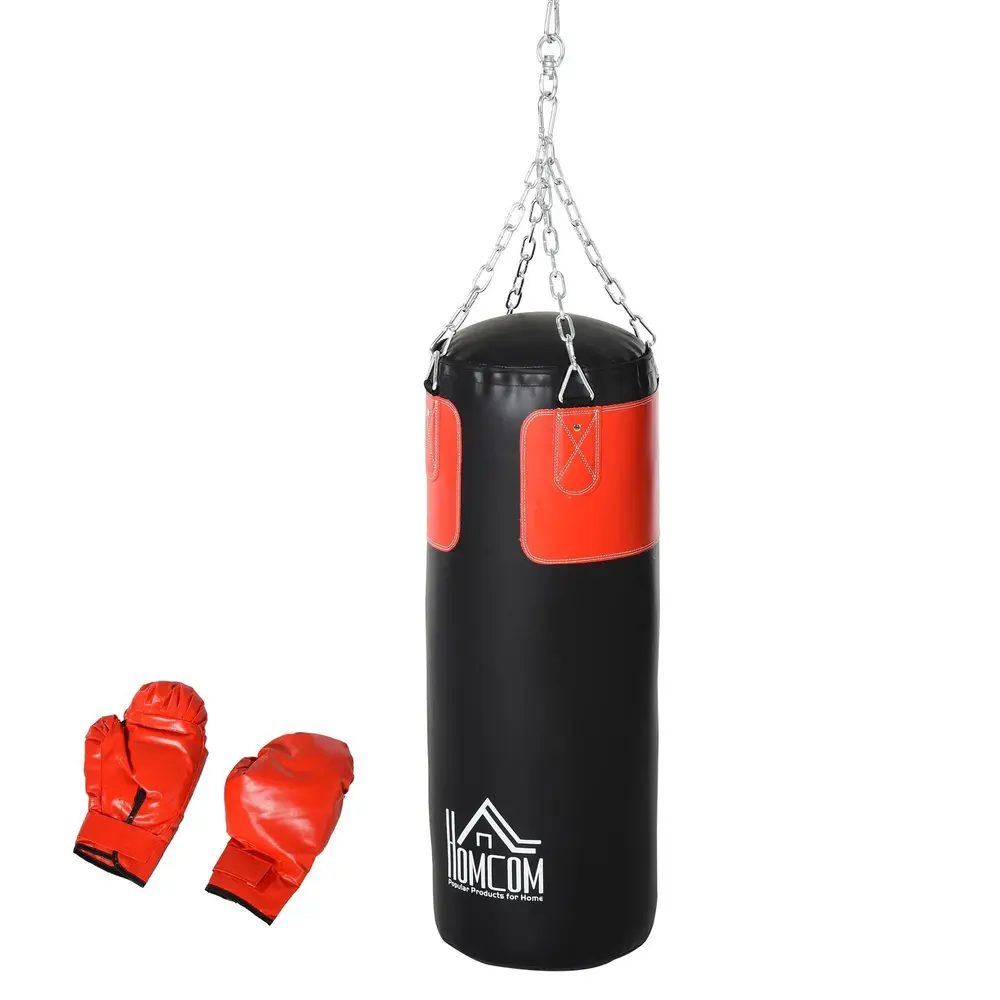 Boxningssäckset med Handskar Fyllda för Vuxna 120 Cm