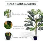 Konstgjord Palm i Kruka, Stor och Naturtrogen Konstväxt, Underhållsfri Dekoration för Hem och Kontor, Grön, 150 cm