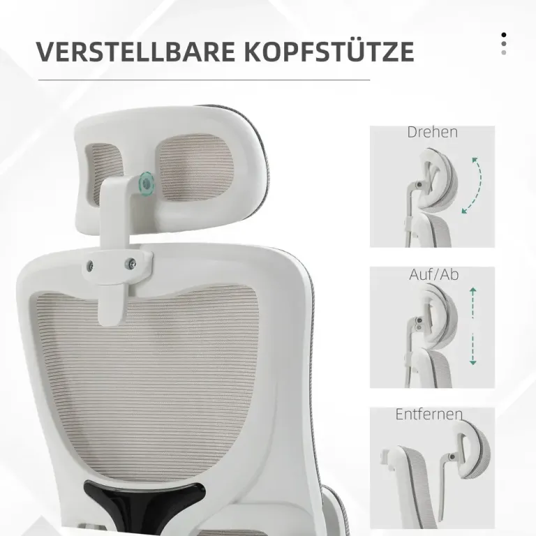 Kontorsstol Grå av Nät och Metall