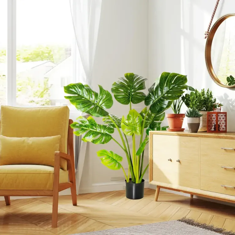 Konstgjorda Monstera Växter i Kruka 110 cm 17 x 110 cm