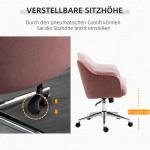 Retro Kontorsstol i Grönt Tyg, Ergonomisk Skrivbordsstol med Ryggstöd, Bekväm Arbetsstol för Hemmakontor, Grön