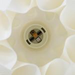 Bordslampa Sänglampa med 3D-Utskrift Vit av Plast för Vardagsrum och Lekrum LED Lampa med Blomliknande Skärm