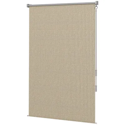 Vertikal Markis Rullgardin Beige av Tyg 120 x 185 cm