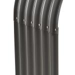 Vedställ Vedförvaring Vedhylla 0,85 M³ Stål Väderbeständig för Utomhusbruk Grå 208 X 46 X 112 Cm