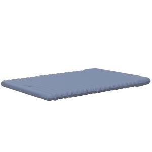 Liggunderlag Luftmadrass Blå av Nylon och TPU för Camping Självuppblåsande för 2 Personer med Fotpump och Bärväska 150 kg