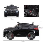 Licensierad Mercedes-Benz AMG GLA45 Elbil för Barn med Fjärrkontroll och MP3 Säker och Rolig Svart 37-60 Månader