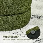 Rund Pall, Teddyfleece, upp till 120 kg, Grön, Ø40 x 45 cm