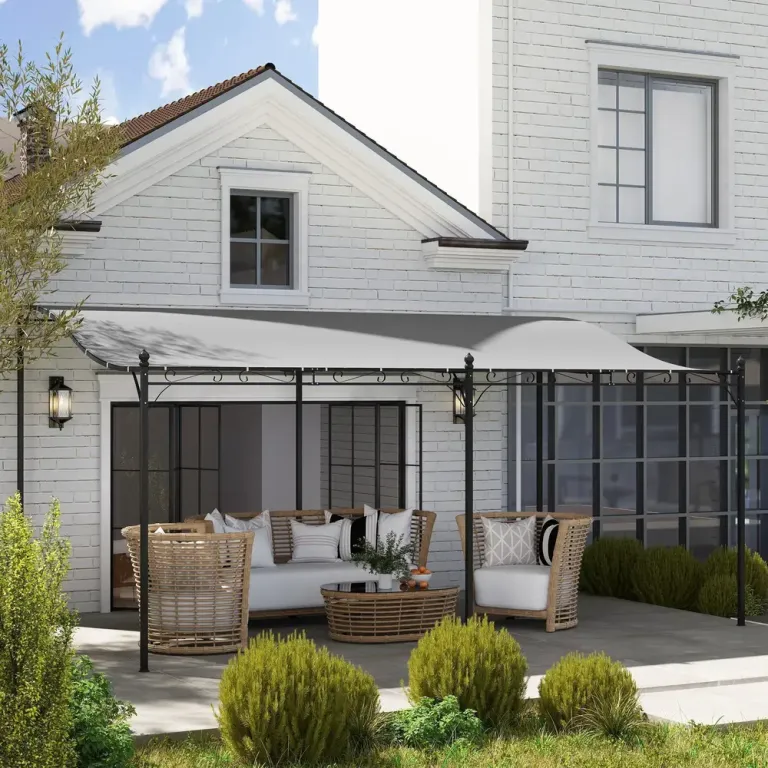 Påbyggnadspaviljong Pergola med Tak 3X5X2,5 m