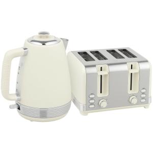 Vattenkokare och Brödrost Set, 1,7 L, 2200 W med Strix-termostat och 7 Bryningsnivåer