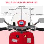 Elmotorcykel för Barn med MP3 Musikbelysning för 3-6 År PP Röd 108 X 49 X 75 Cm