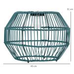 Solcellslampa i Trumma-Design, Dekorativ Trädgårdslampa med LED, Vattentät Utomhusbelysning för Balkong, Grön