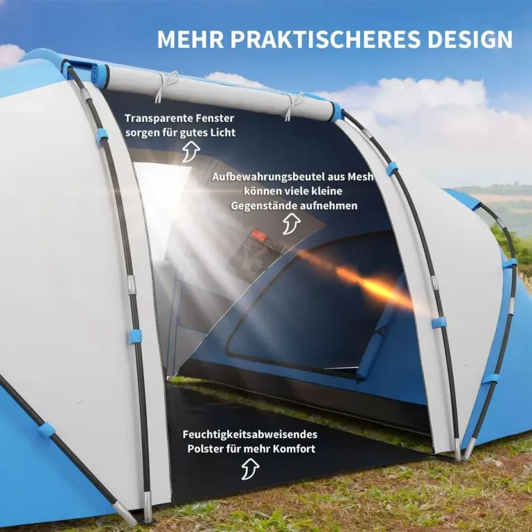Campingtält för 4–6 Personer Lätt och Familjetält