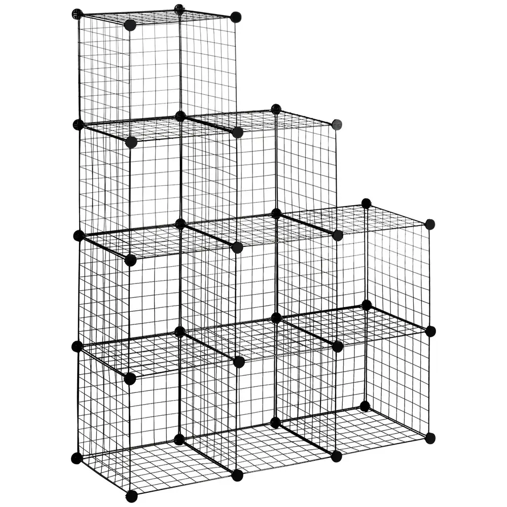 Hyllsystem i Trådgall 9 Fack Modulär 35 x 35 x 35 Cm