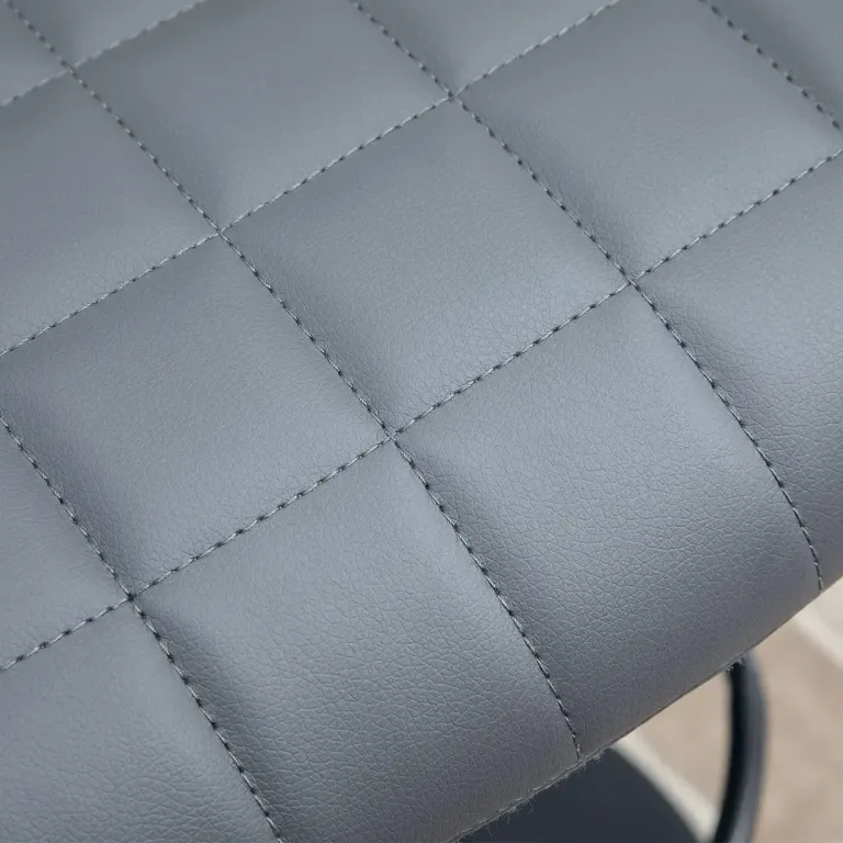 Barstol Bänkpallar Grå av Metall och Plast och Bar Set om 2